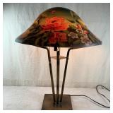 Antique Pairpoint Style Reverse Painted Lamp