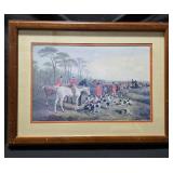 Vintage Hunt Scene Print 'The Kill'