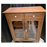 Antique Pie Safe With Glass Doors