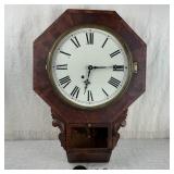 Antique New Haven Schoolhouse Wall Clock