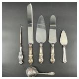 Antique Sterling & Sterling Handled Utensils