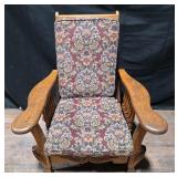 Antique Oak Morris Reclining Chair
