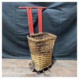 Antique Market Shopping Basket