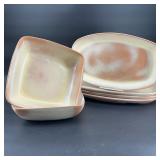 Vintage Frankoma 'Desert Gold' Platters & Bowls