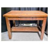 Antique Oak Mission Library Desk
