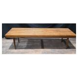 MCM George Nelson Style Slat Bench Table