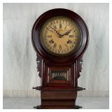 Antique Mahogany Case Regulator Calendar Clock