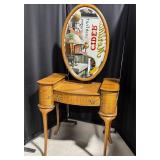 Antique Tiger Oak Dressing Vanity