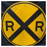 Vintage Rail Road Crossing Sign