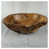 Hand Made Oak Burl Wood Bowl