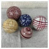 Victorian Ceramic & Stoneware Carpet Balls