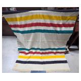 Vintage Wool Hudson Bay Chief Point Blanket