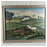 Country Fox Hunt Scene By Steve Klein