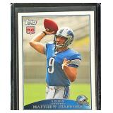 2009 Topps Rookie Matthew Stafford