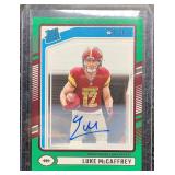 2024 Donruss Rated Rookie Auto Luke McCaffrey
