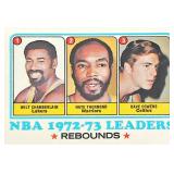 1972/73 Topps Rebounds Chamerlain Thurmond Cowens