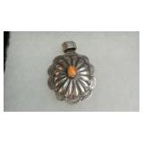 Spiny Oyster Concho Pendant Sterling