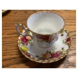Old country Rose Bone china tea set