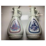 Two Vintage Jim Beam decanters