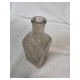 Square Clear Glass Bottle