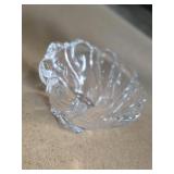 Clear Glass Bowl with Scalloped Edge
