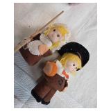 Handmade Pilgrim and Colonial Woman Dolls