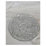 Clear Pressed Glass Plate