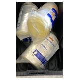Three small rolls of insulation
