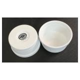 Two White Souffle Bowls