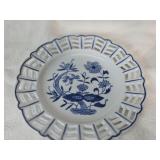 Blue Onion Reticulated Plate