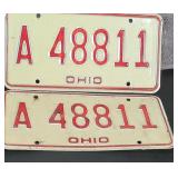 Ohio set License Plates