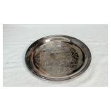 Round Silver Plated Serving Tray
