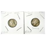 2x Mercury Dimes