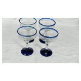 Set of 4 Margarita Glasses