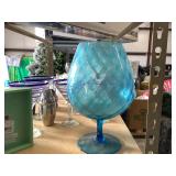 big blue glass