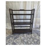 Dark Wood 3-Shelf Bookcase