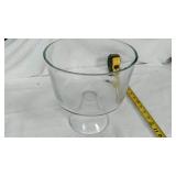 Clear Glass Pedestal Bowl