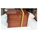 Wooden Storage Chest with Rope Handles