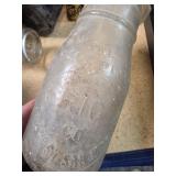 Antique Glass Milk Bottle