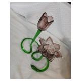 Glass Flower Ornaments