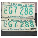 Idaho Set License Plates