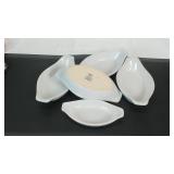 Set of 5 White Corn Dishes