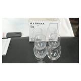 6X 15oz wine glasses