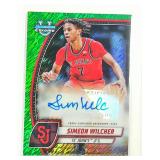2025 Bowman Chrome U. Auto Green Simeon Wilcher