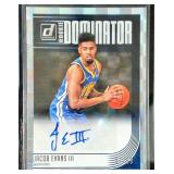 2018/19 Donruss Dominator RC Auto Jacob Evans...