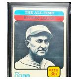 1973 Topps All-Time Batting Leader Ty Cobb