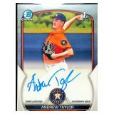 2023 Bowman Chrome Auto Andrew Taylor