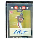 2008 Topps Chrome Auto Earl Bennett