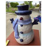 Ceramic Snowman Cookie Jar