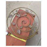 Decorative Metal Leaf Centerpiece